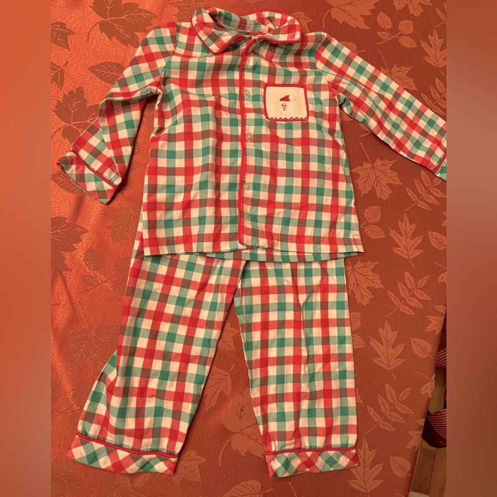 Toddler Boys Smocked Christmas Pajamas